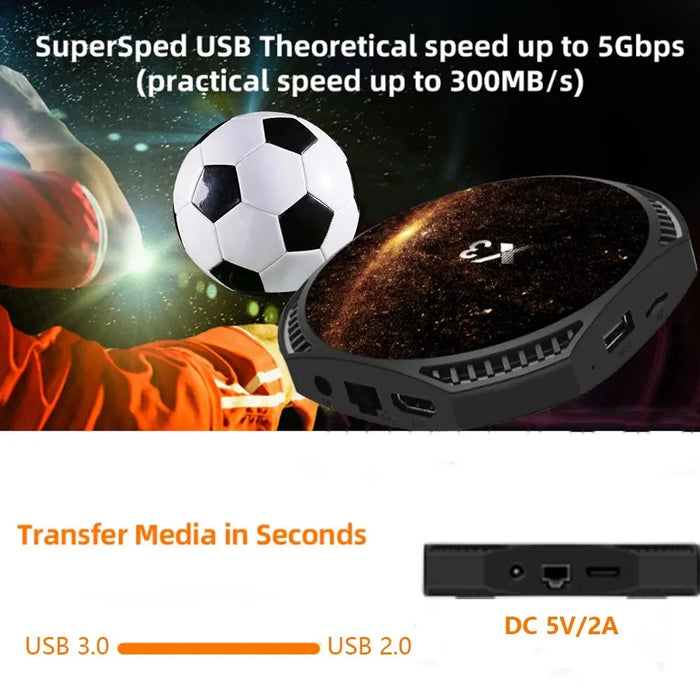 VILCORN S905 X3 TV Game BOX 4K HDR