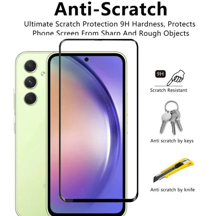 4in1 Tempered glass For Samsung Galaxy