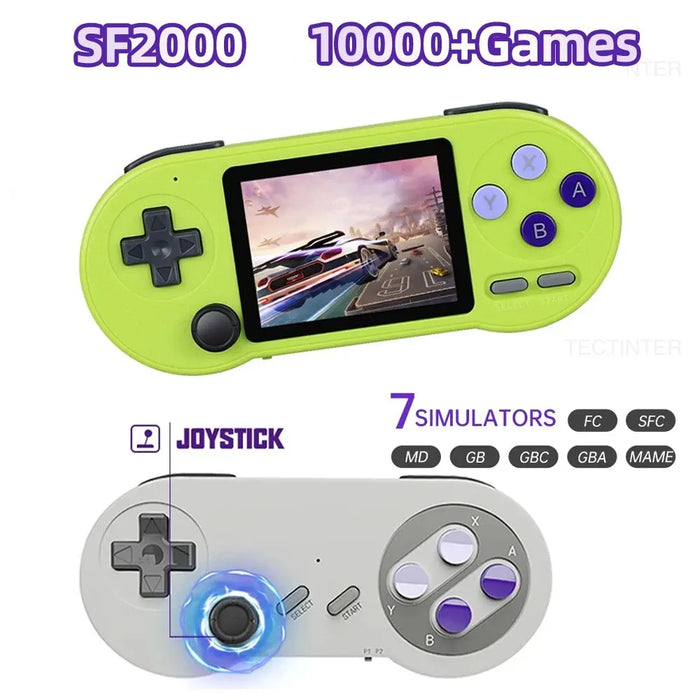 SF2000 Handheld Game Player 3 Inch IPS Screen Portable Mini Video Game