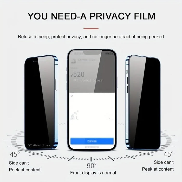 Privacy Tempered Glass For Samsung